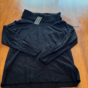 CABLE AND GAUGE Black Turtleneck Sweater NWT